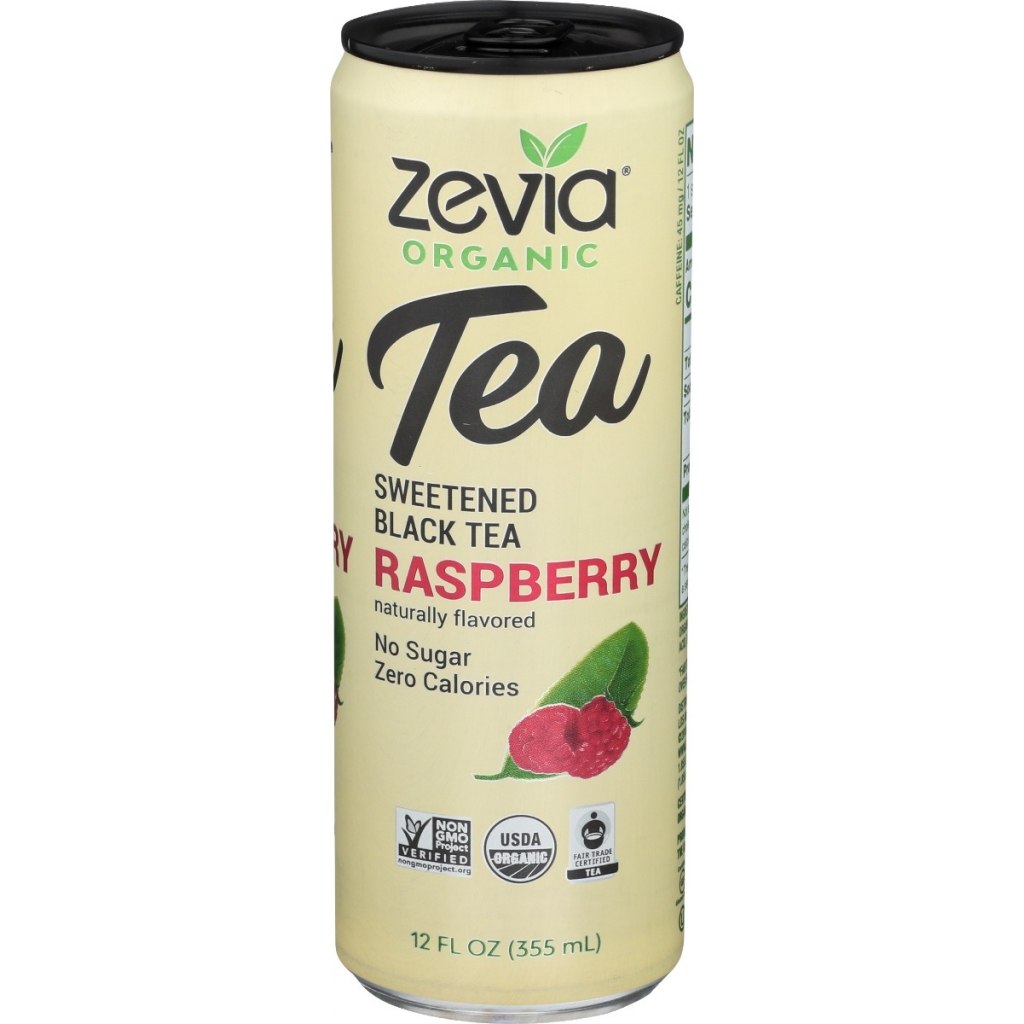 Zevia Black Tea Raspberry - 12 fl oz