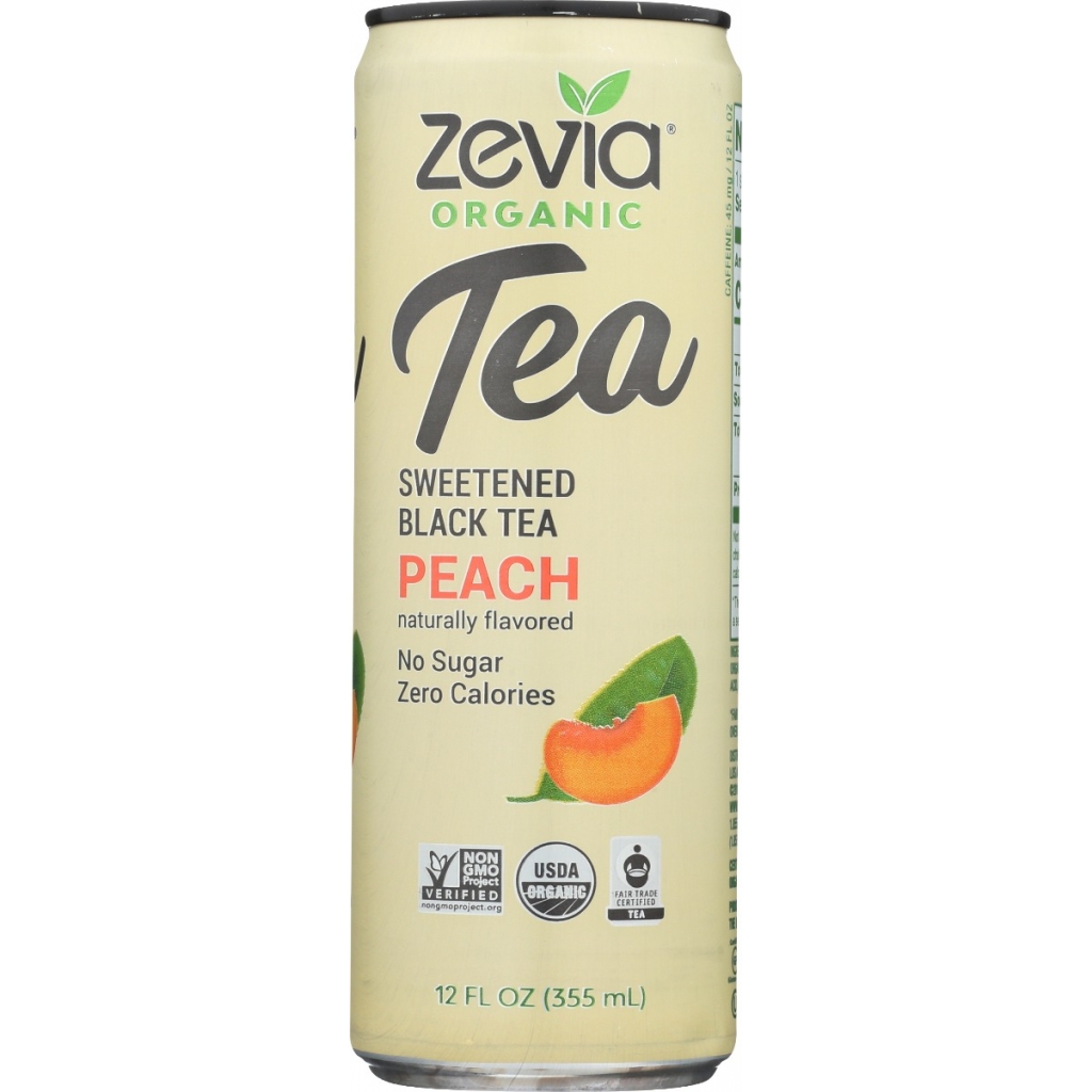 Organic Peach-Flavored Black Tea, 12 fl oz