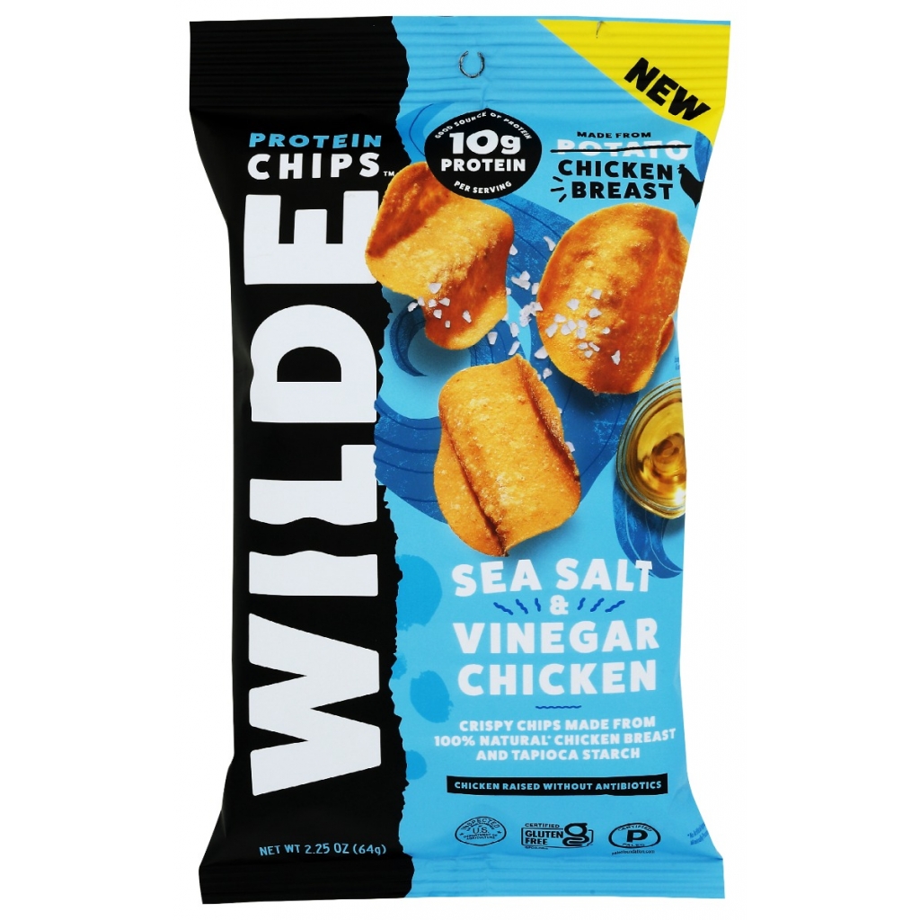 Wilde Sea Salt and Vinegar Protein Chips - 2.25 oz