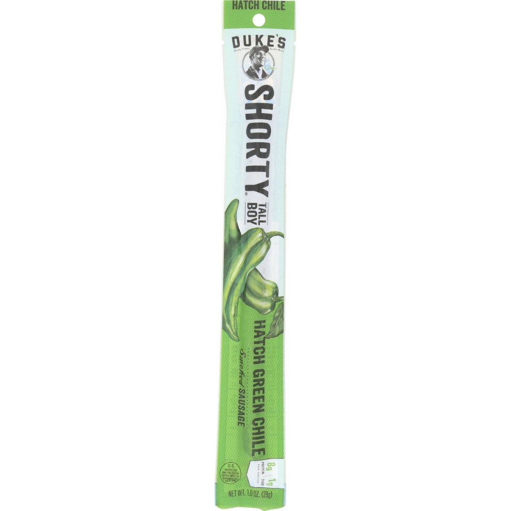 Duke's Hatch Green Chile Tall Boys Sausages - Protein Snack (1 oz)