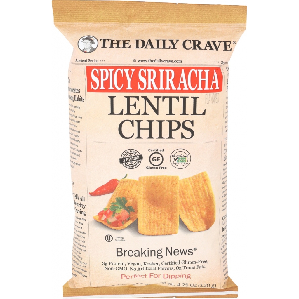 Spicy Sriracha Lentil Chips - 4.25 oz