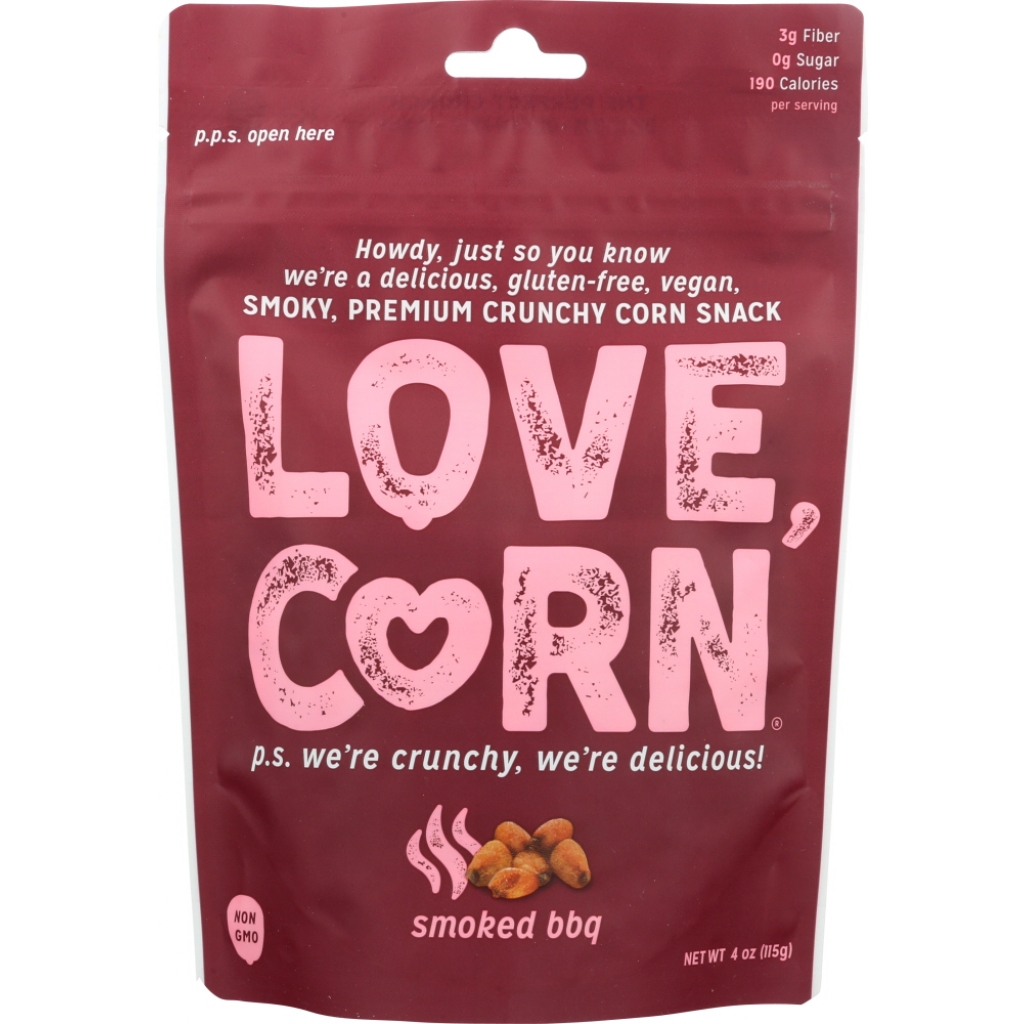 Smoked BBQ Crunchy Corn Snacks, 4 oz