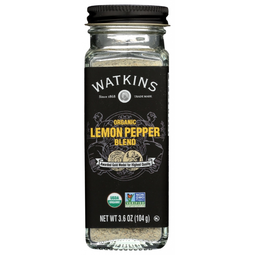 Organic Lemon Pepper Seasoning Blend - 3.6 oz