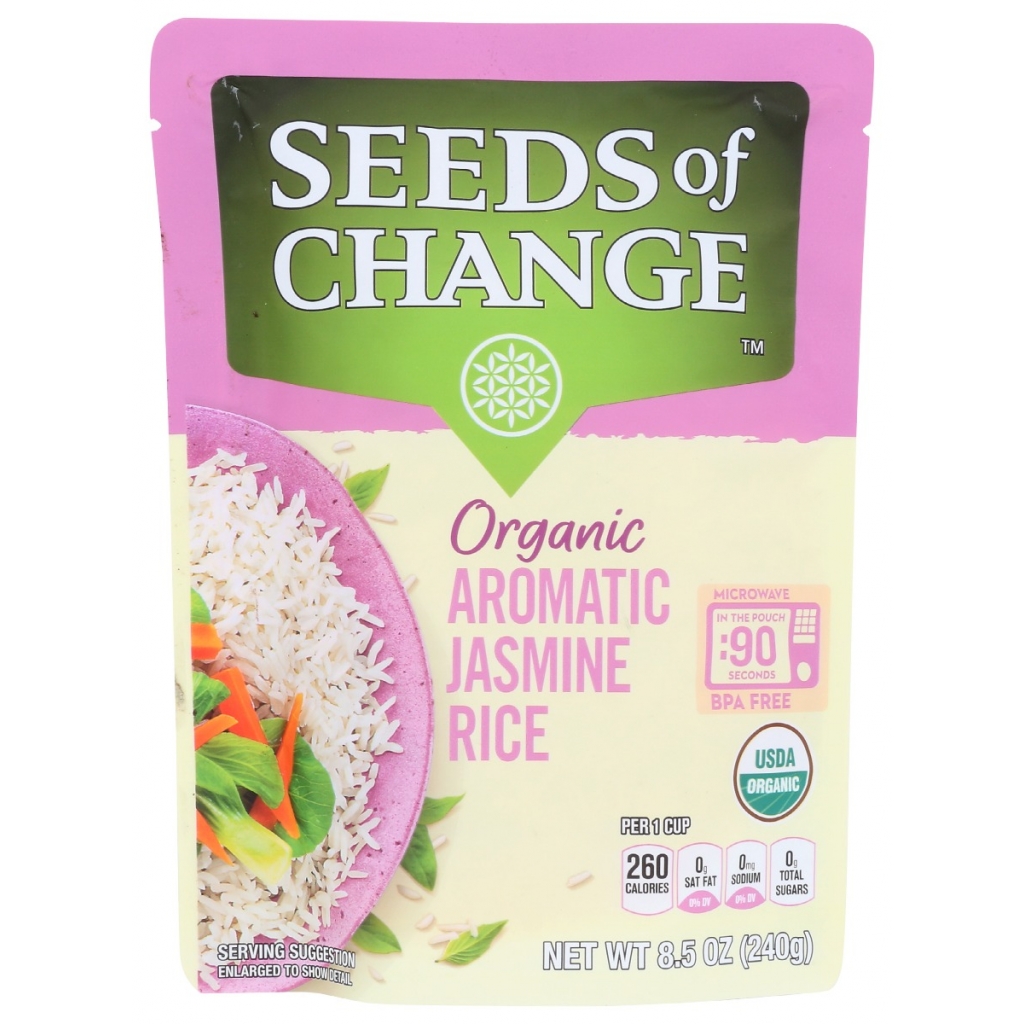 Organic Aromatic Jasmine Rice, 8.5 oz