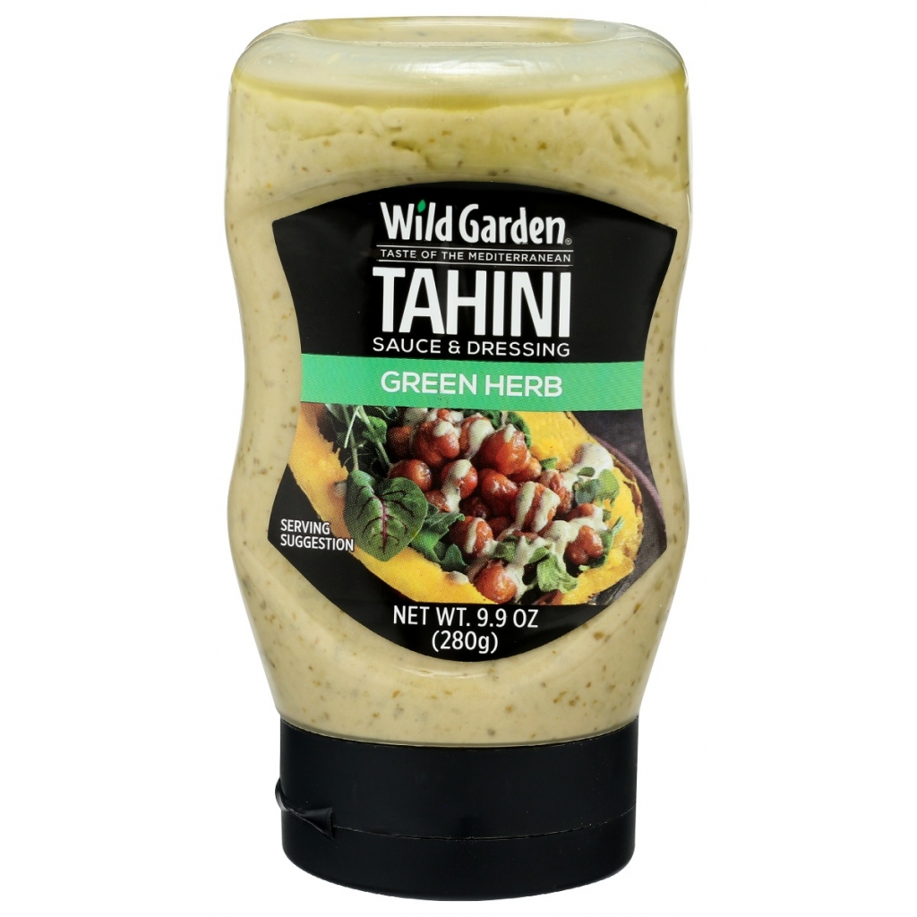 Green Herb Tahini Sauce & Dressing, 9.9 oz - Creamy Mediterranean Flavor