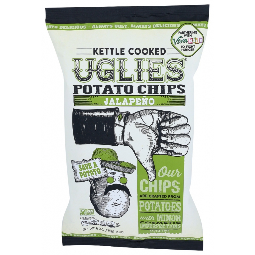 Uglies Jalapeno Kettle-Cooked Potato Chips - 6 oz