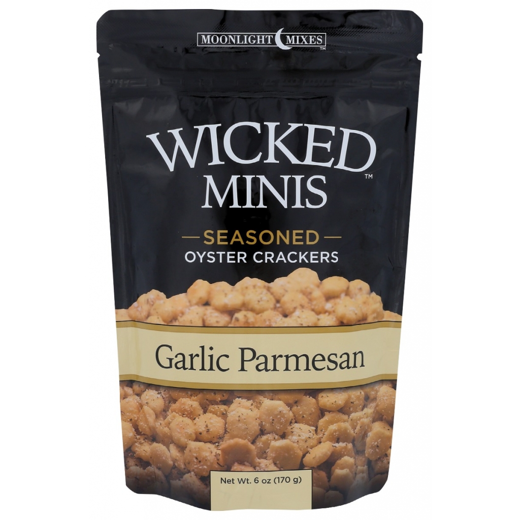 Wicked Minis Garlic Parmesan Crackers - 6 oz