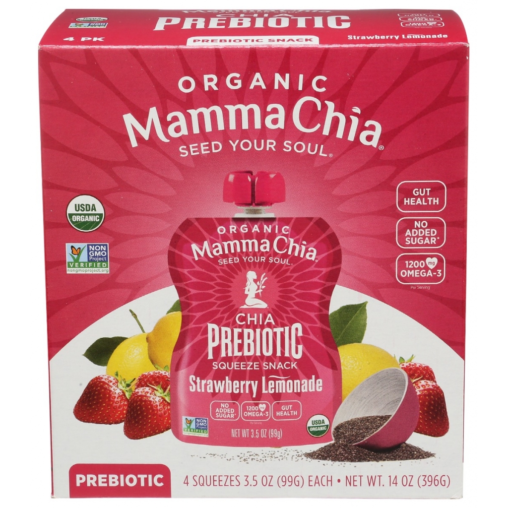 Chia Squeeze with Strawberry Lemonade - 14 oz