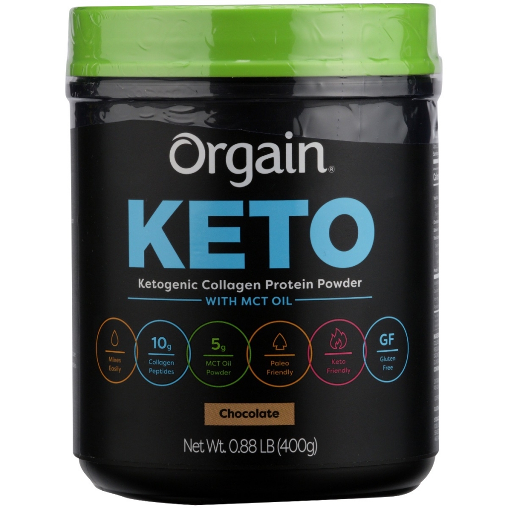 Chocolate Collagen Powder, 0.88 lb - Keto-Friendly Supplement