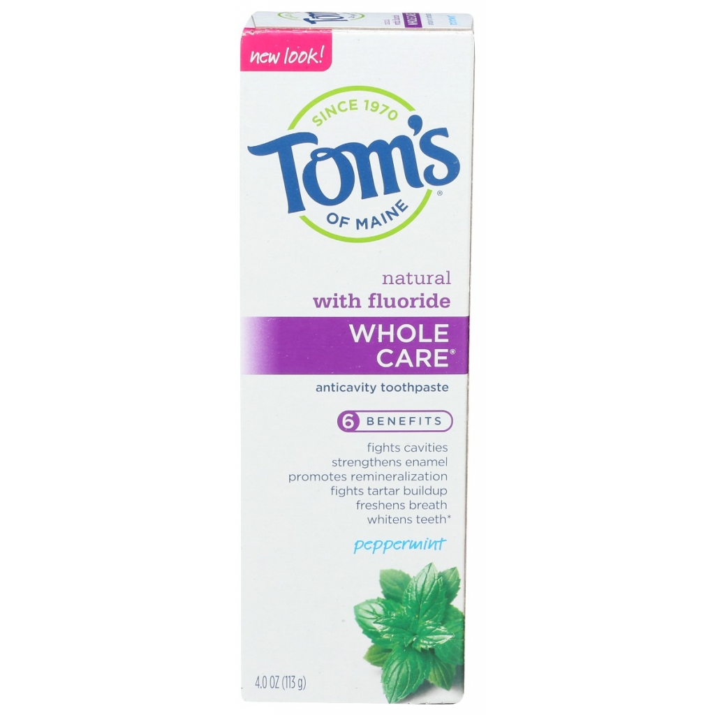 Whole Care Peppermint Toothpaste - 4 oz