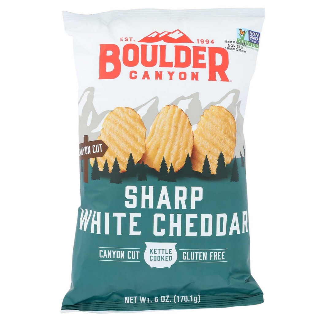 Canyon Cut Sharp White Cheddar Kettle Chips - 6 oz