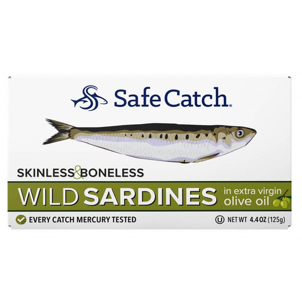 Skinless & Boneless Wild Sardines in Extra Virgin Olive Oil - 4.4 oz