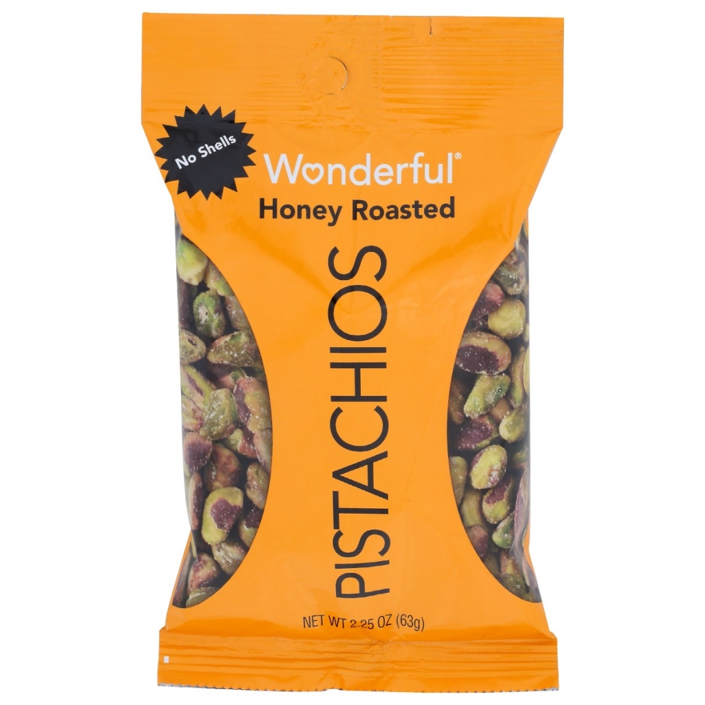 Honey Roasted Pistachios No Shells - 2.25 oz