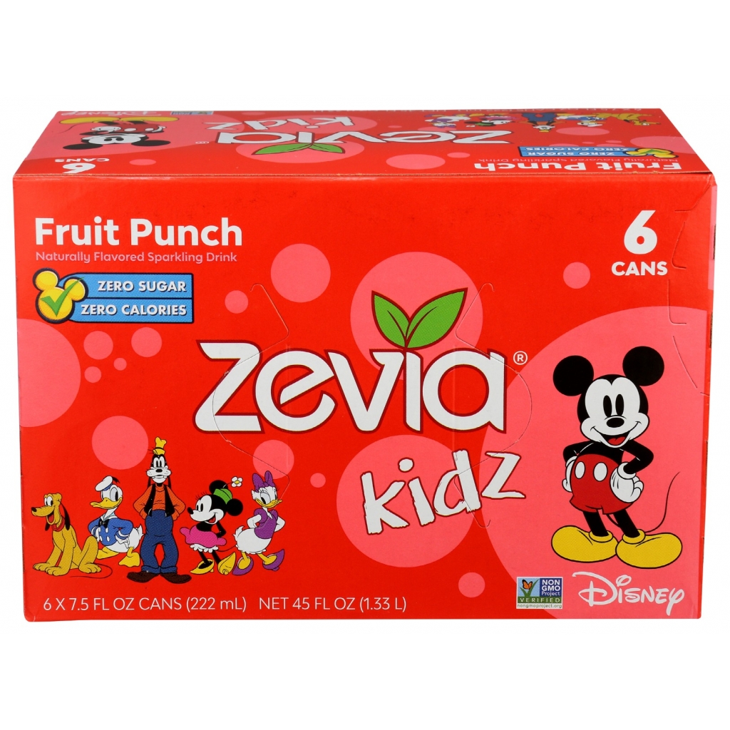 Zevia Kidz Fruit Punch - 6 Pack, 45 fo