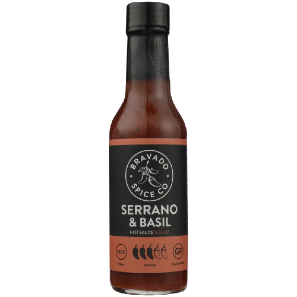 Serrano & Basil Hot Sauce - 5 Fl Oz