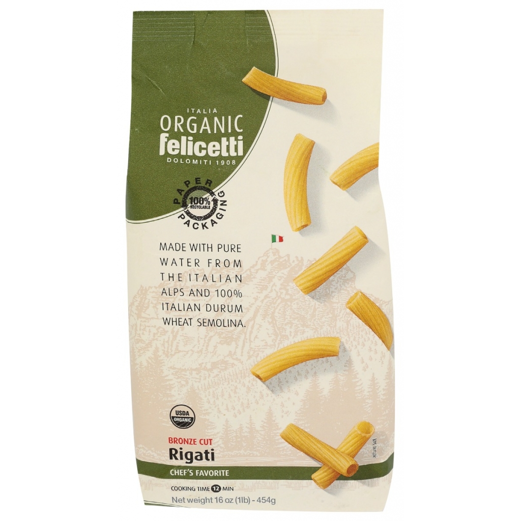 Bronze Cut Rigati Pasta - Authentic Flavor (16 oz)