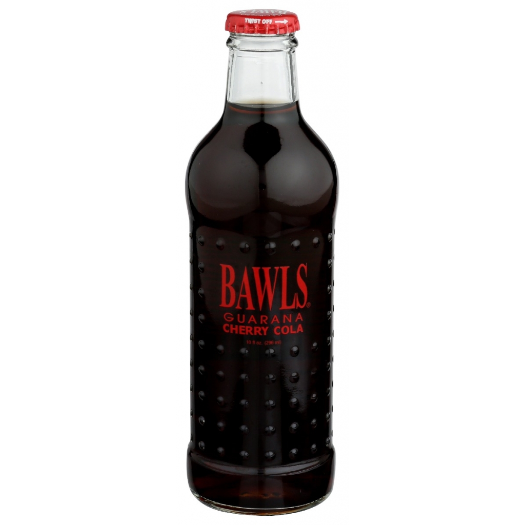 BAWLS Cherry Cola Soda - Highly Caffeinated - 10oz