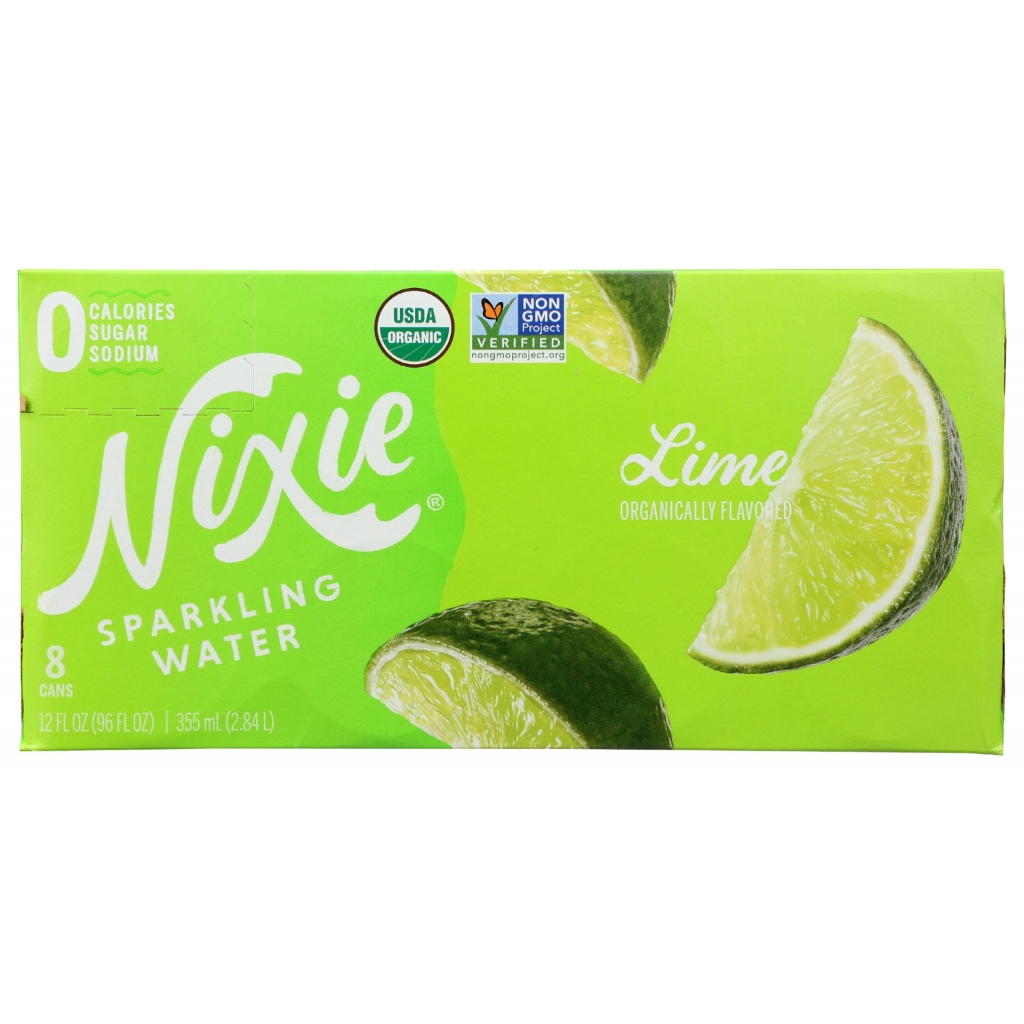 Sparkling Water - Lime, 8 Pack, 96 fl oz