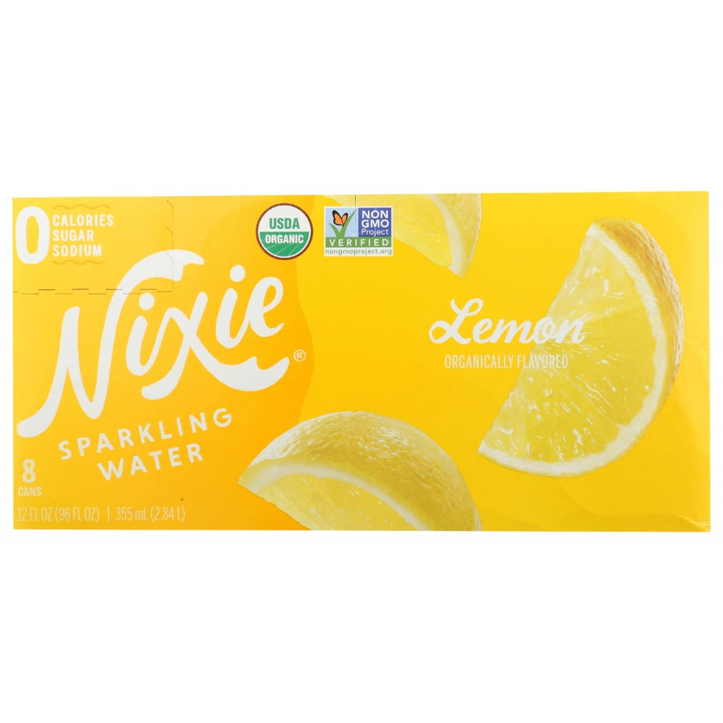 Organic Sparkling Lemon Water - 8 Pack, 96 fl oz