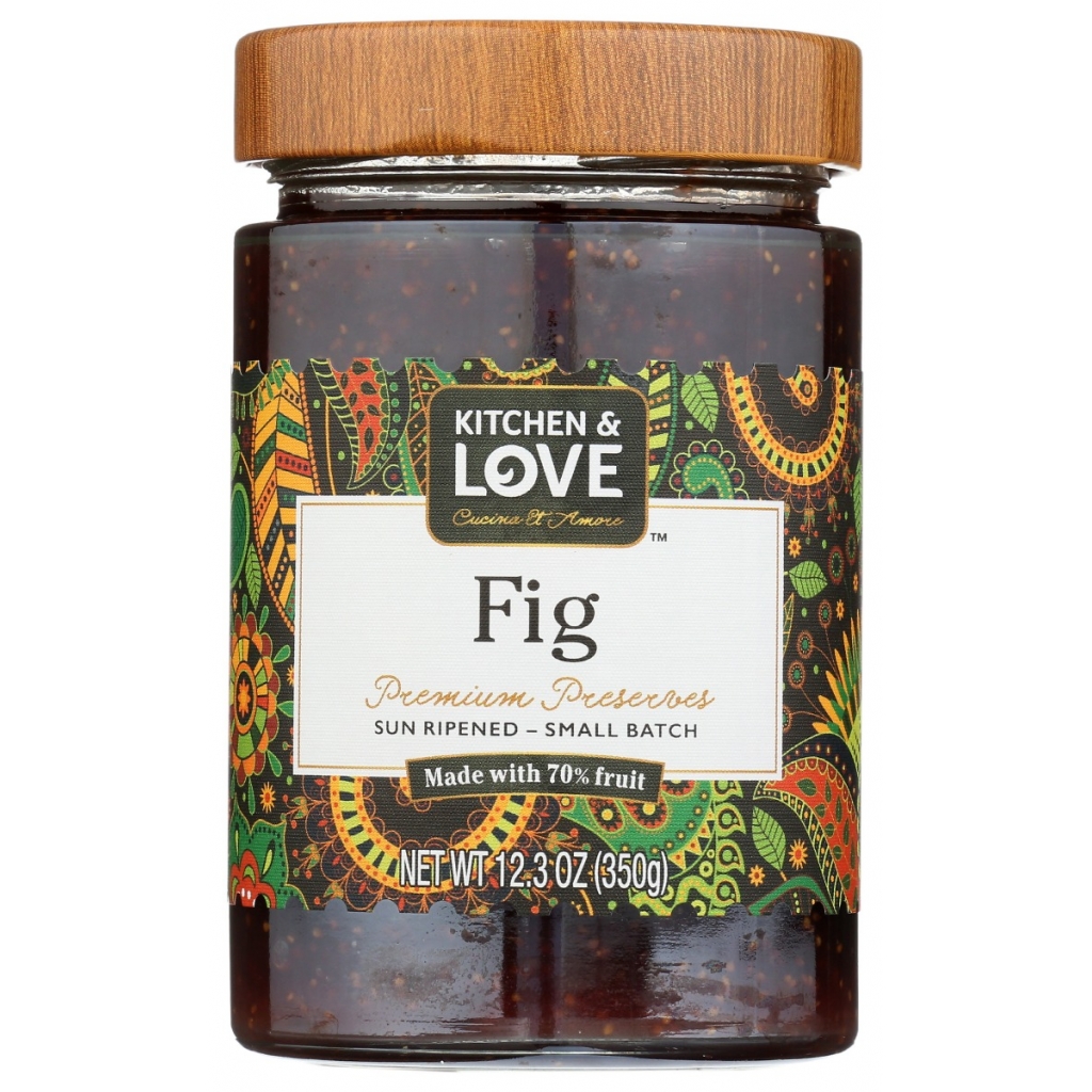 Premium Fig Preserves with Rich Flavor, 12.3 oz