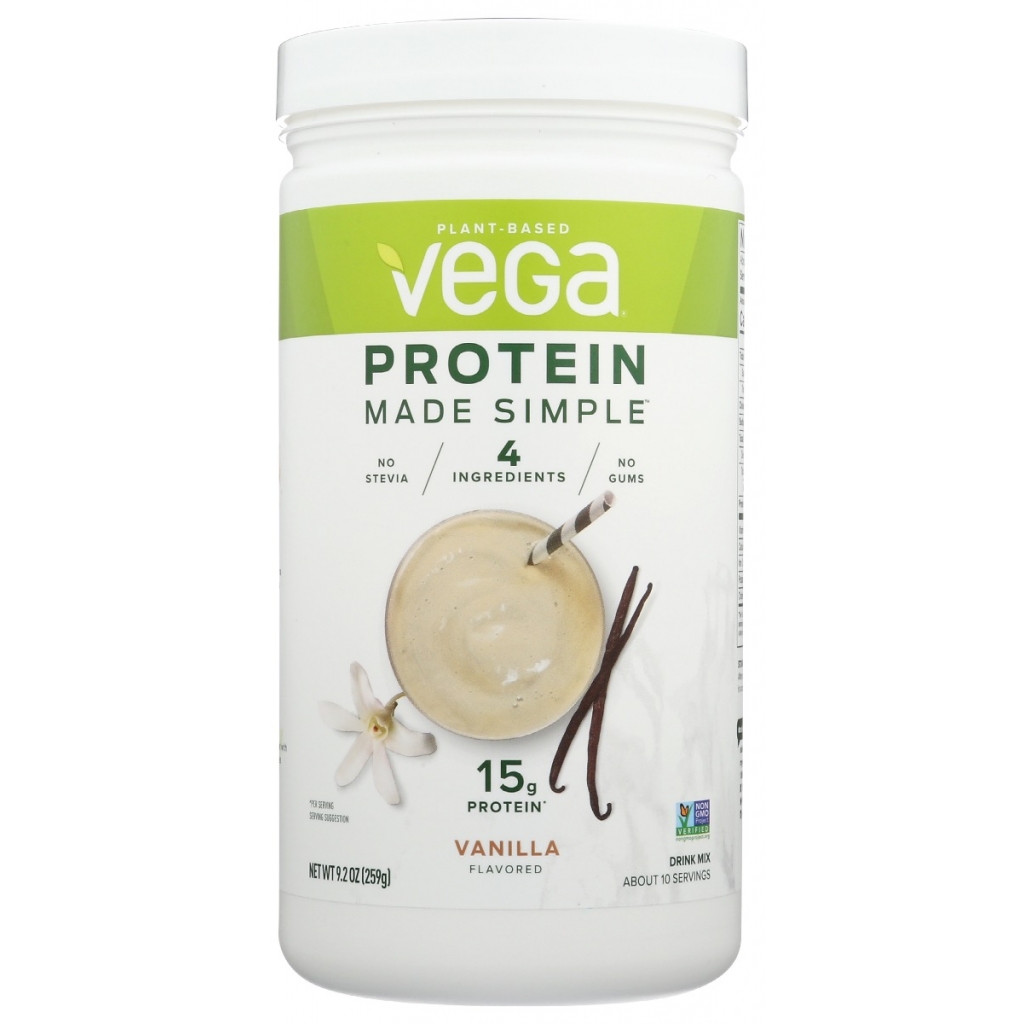 Vega Protein Made Simple - Vanilla Flavor, 9.2 oz