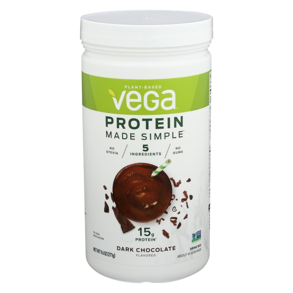 Plant-Based Protein Powder in Dark Chocolate - 9.6 oz