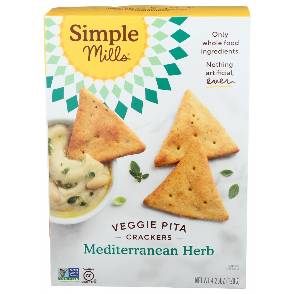 Mediterranean Herb Veggie Pita Crackers, 4.25 oz