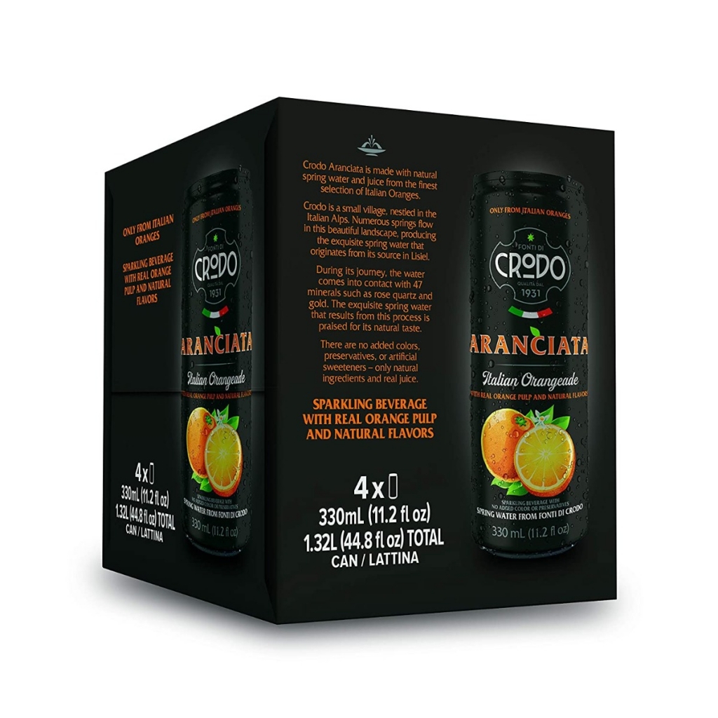 Authentic Italian Aranciata - 4 Pack, 44.8 fl oz