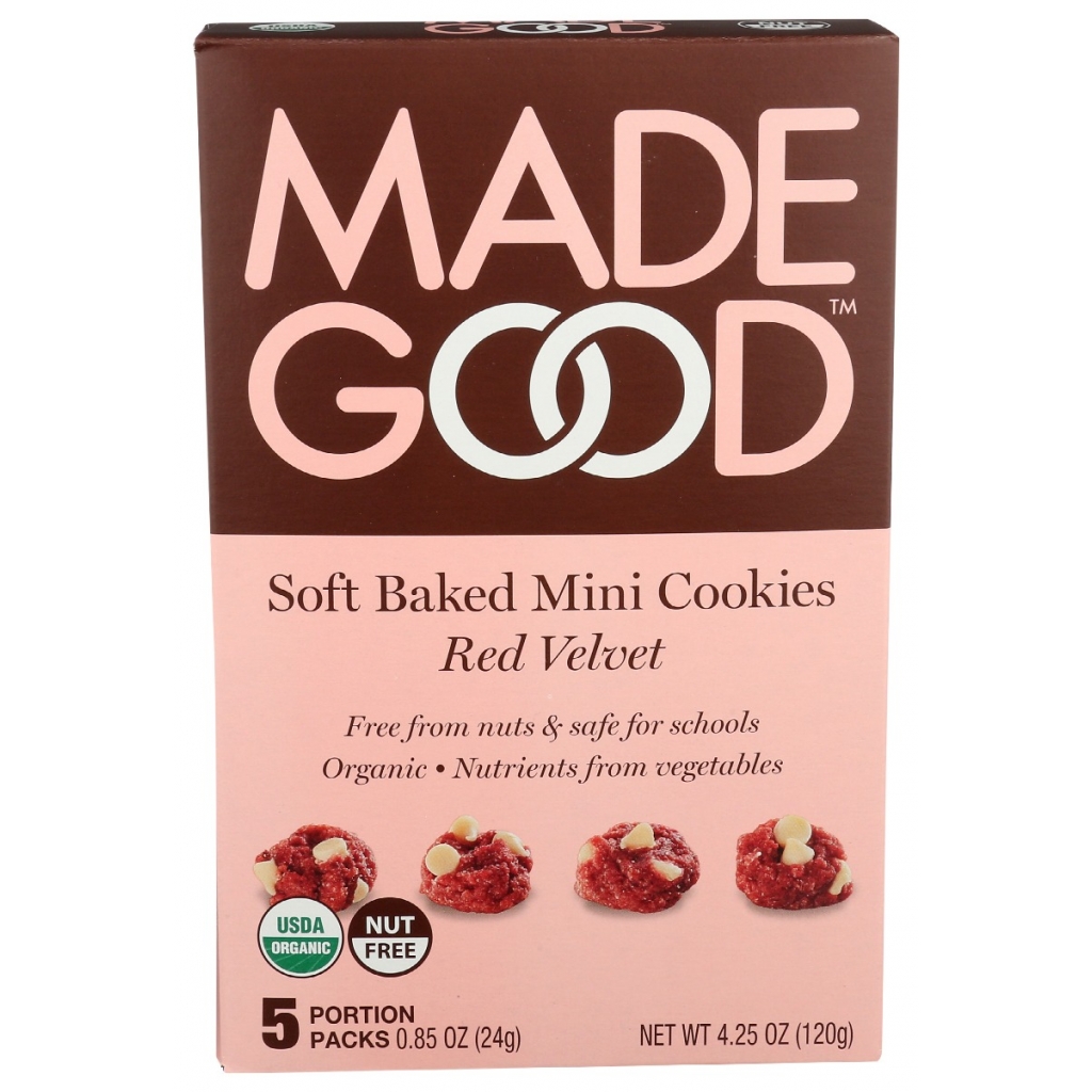 Red Velvet Soft Baked Mini Cookies - Decadent Treat