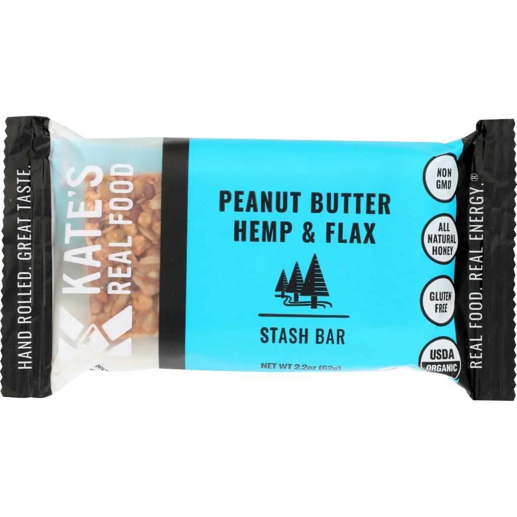 Peanut Butter Hemp & Flax Energy Bar - 2.2 oz