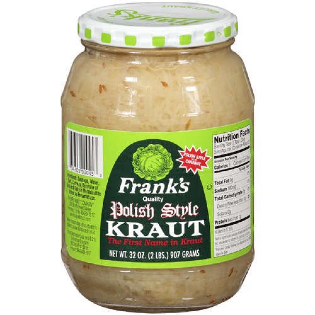 Authentic Polish Style Sauerkraut - 32 oz