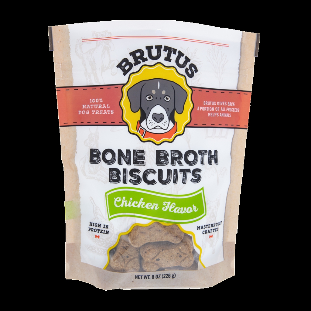 Brutus Bone Broth Dog Biscuits – 8 oz