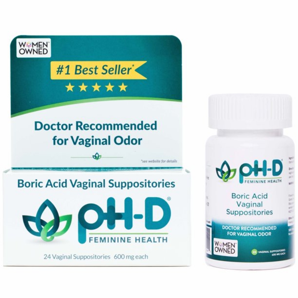 Boric Acid Vaginal Suppositories - 24 ea