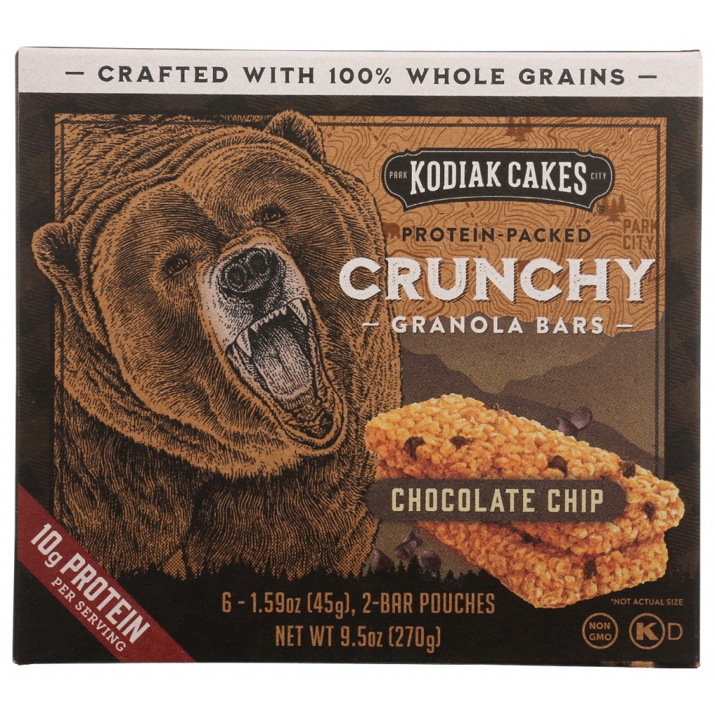 Kodiak Crunchy Chocolate Chip Granola Bars - 9.5 oz