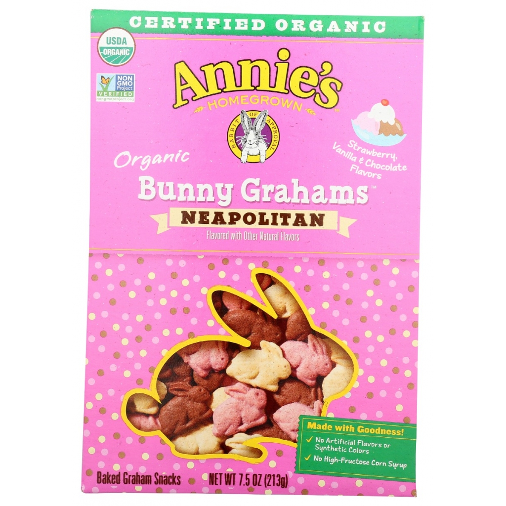 Organic Neapolitan Bunny Grahams - Family-Friendly Snack