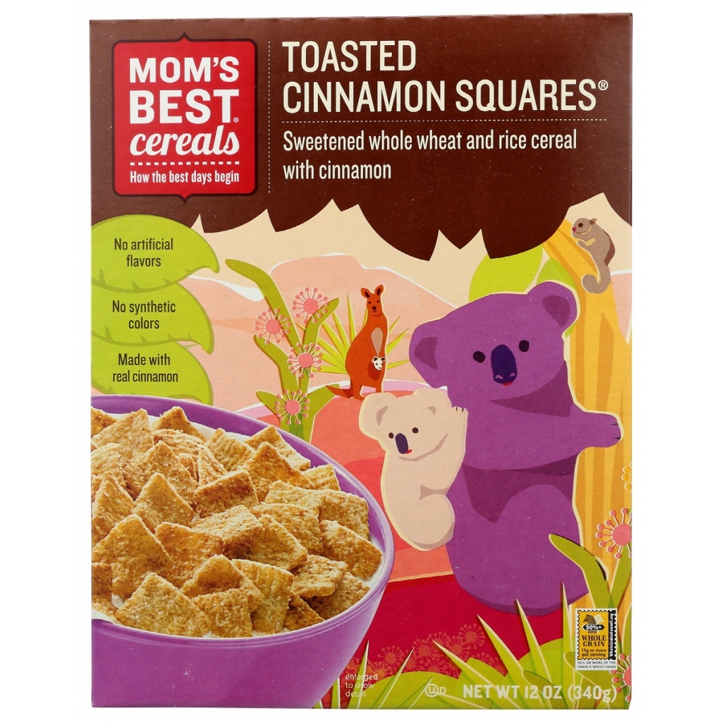 Toasted Cinnamon Squares Cereal - Delicious Breakfast Option - 12 oz