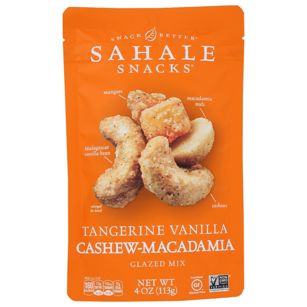 Tangerine Vanilla Cashew Macadamia Glazed Snack Mix, 4 oz