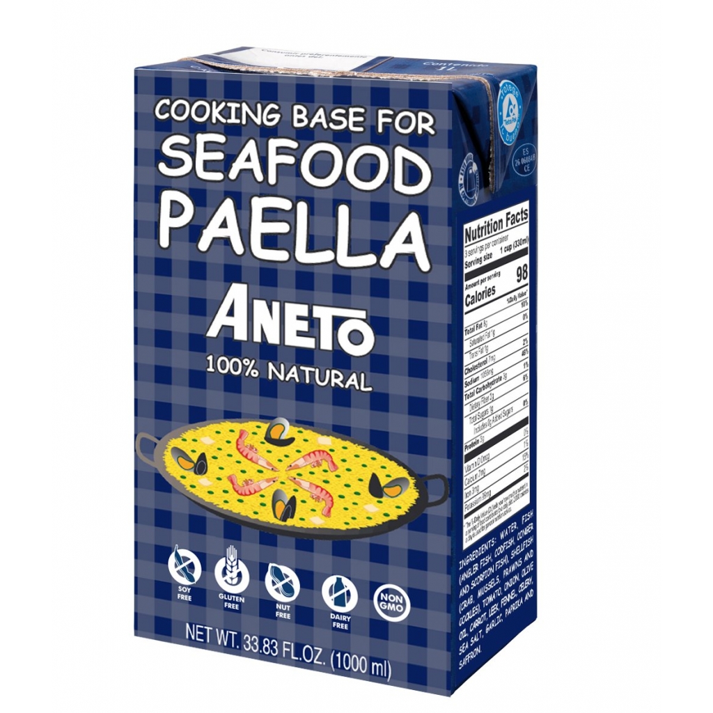 Aneto Seafood Paella Base - 1 Liter