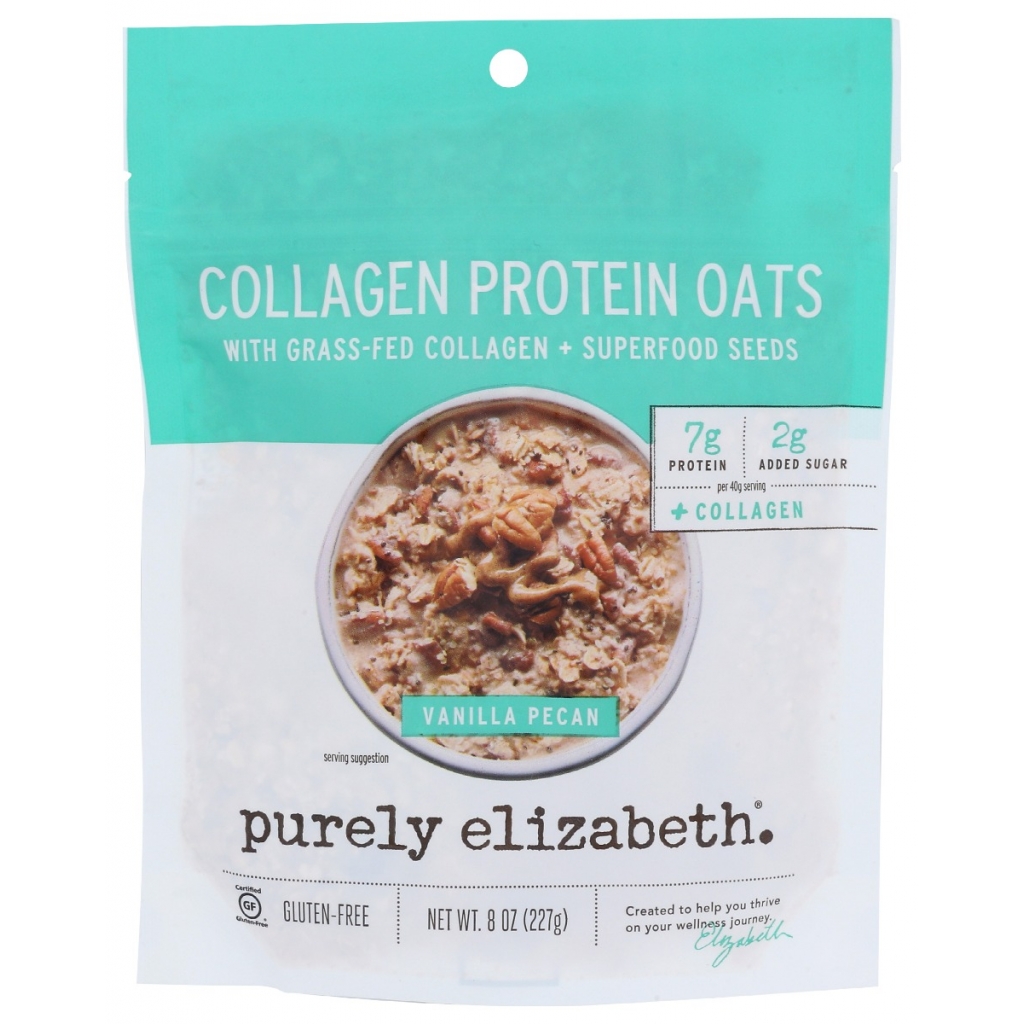 Vanilla Pecan Collagen Protein Oats - 8 oz