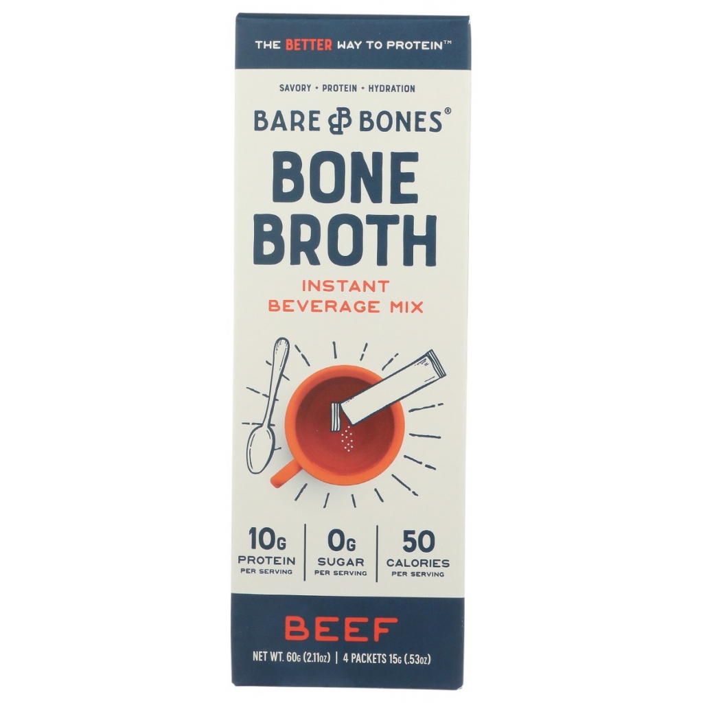 Instant Grass-Fed Beef Bone Broth for On-the-Go Nutrition