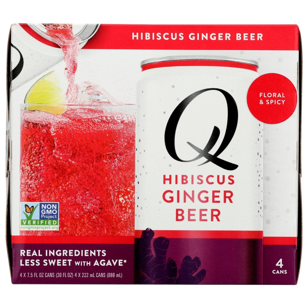 Hibiscus Ginger Beer 4-Pack - 30 fl oz