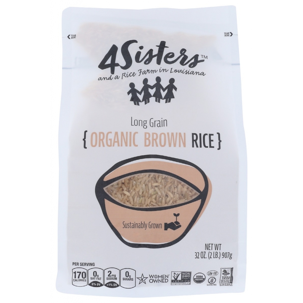 Extra Long Grain Organic Brown Rice - 2 lb