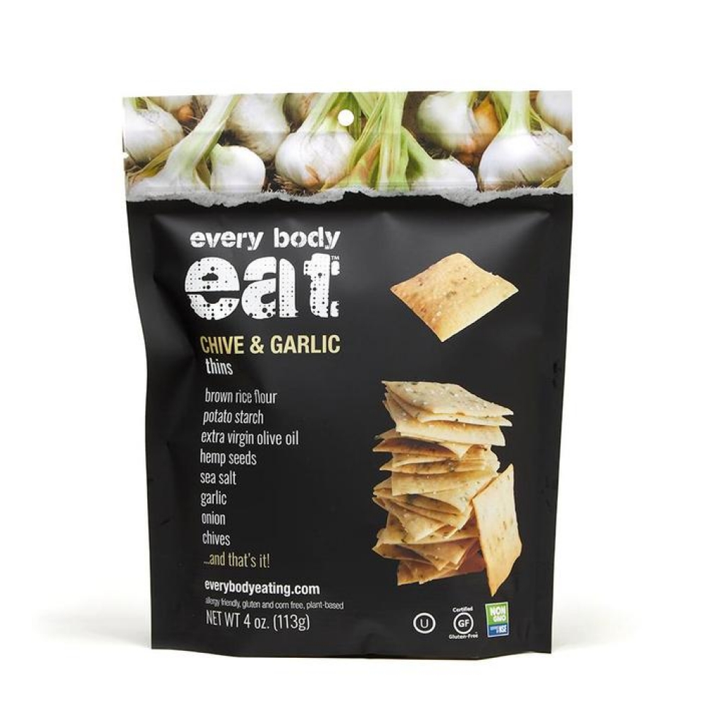 Chive and Garlic Snack Thins, 4 oz