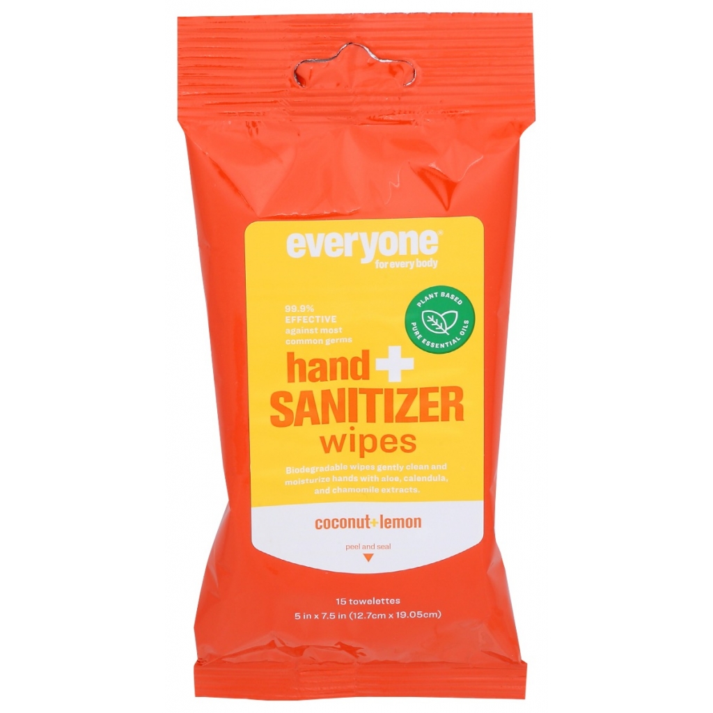 Coconut + Lemon Hand Sanitizer Wipes - 1 ea