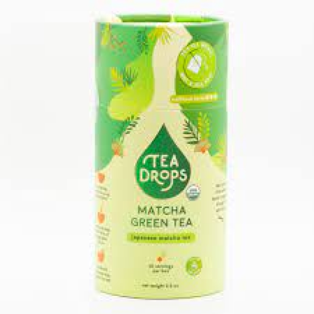 Tea Drops Matcha Green - Antioxidant-Rich Beverage Experience - 2.5 oz