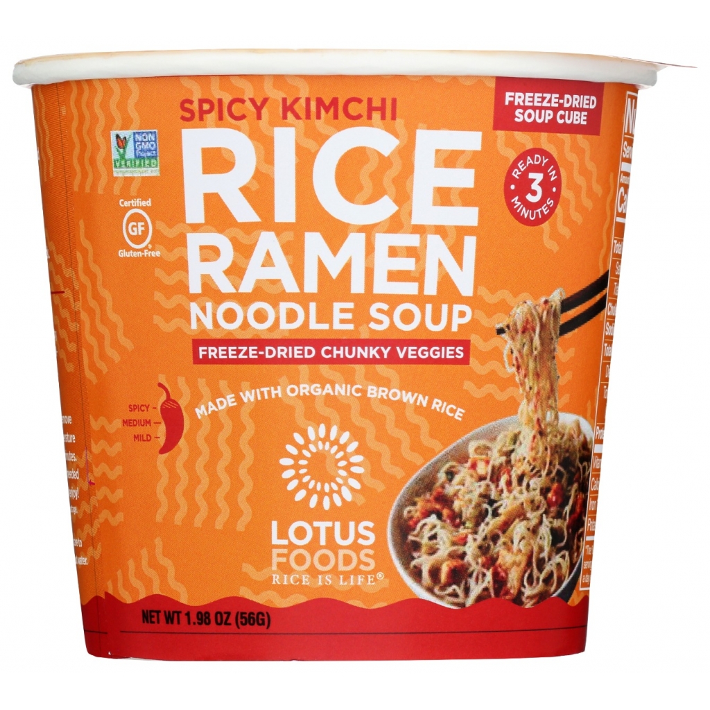 Spicy Kimchi Rice Ramen Noodle Soup, 1.98 oz