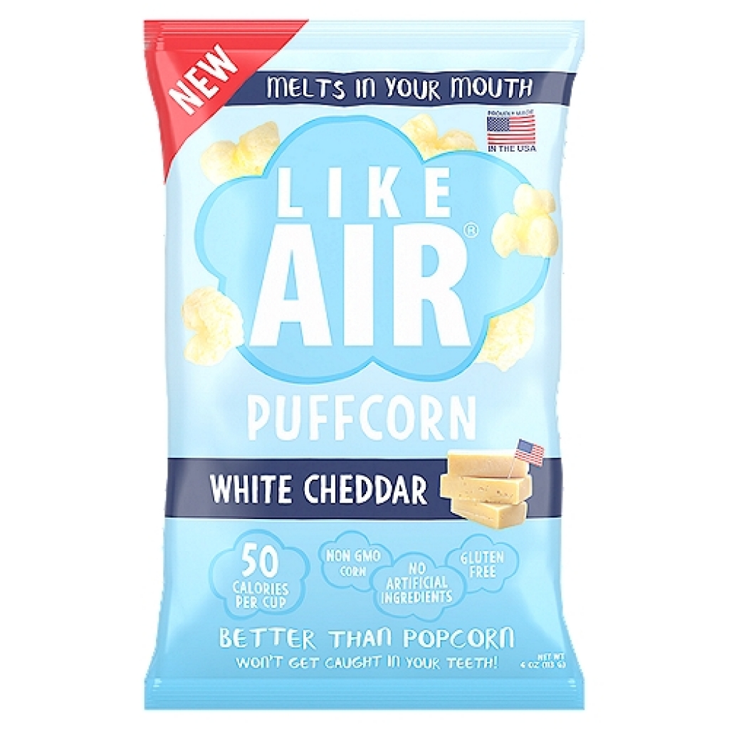 White Cheddar Baked Puffcorn Snack, 4 oz