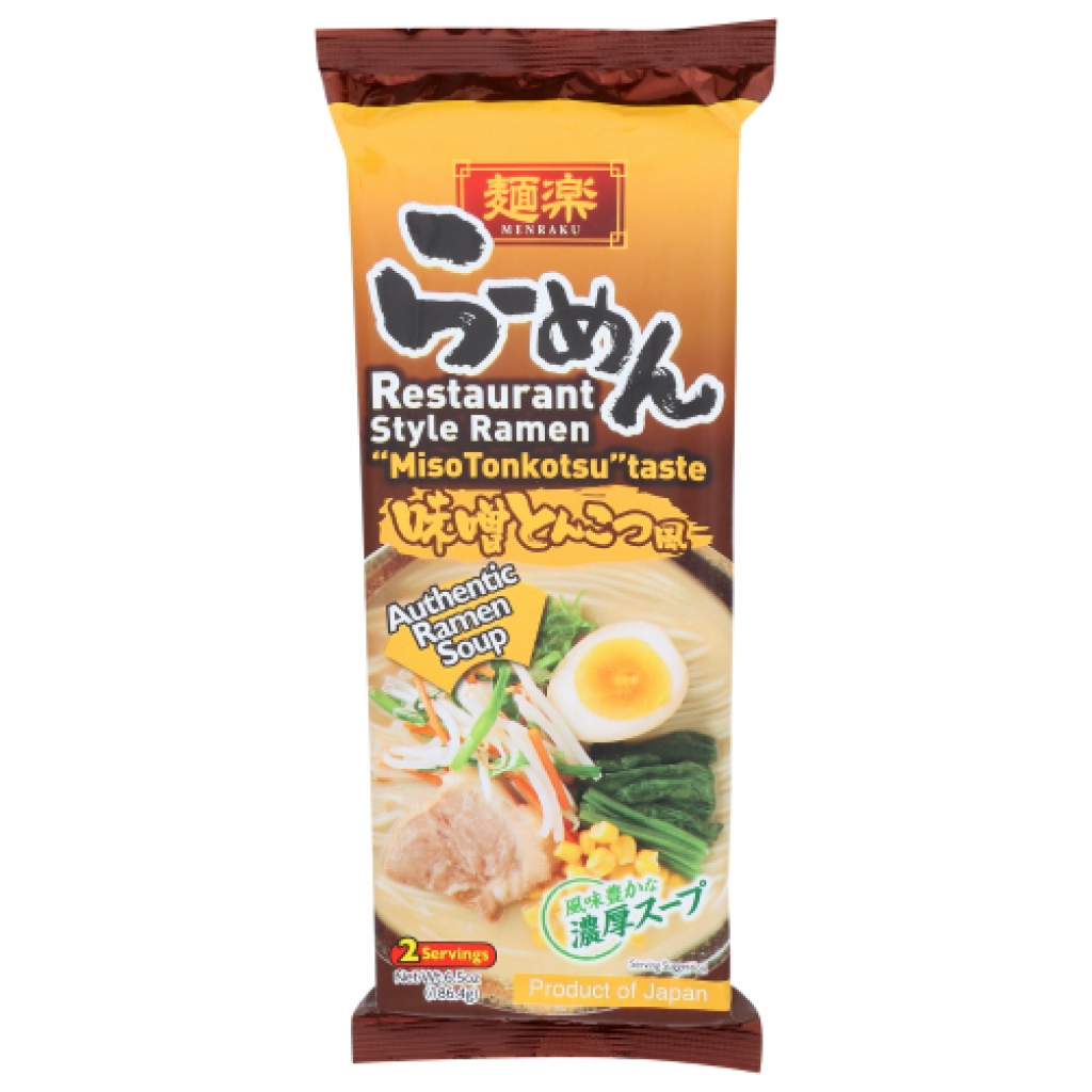 Menraku Miso Ramen Noodles - 6.5 OZ