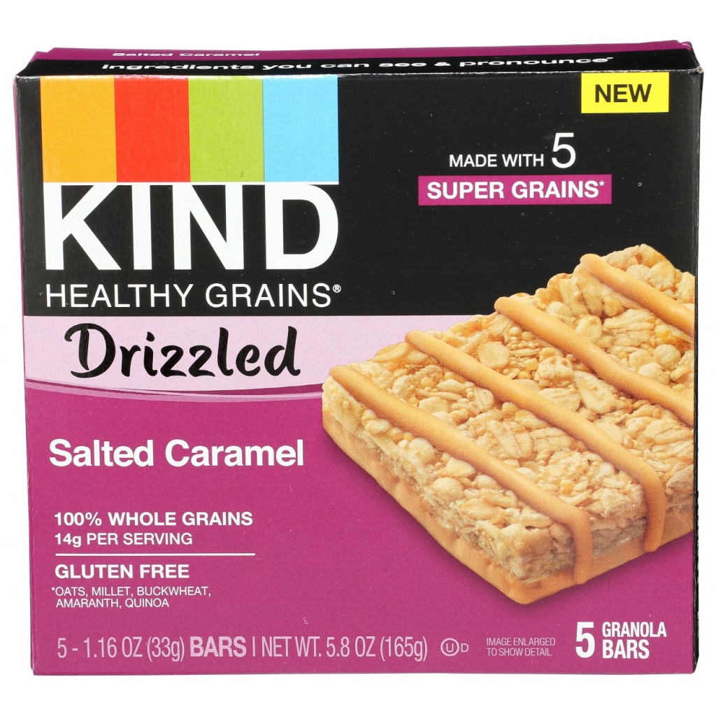 Salted Caramel Drizzled Healthy Grains Bar - 5.8 oz