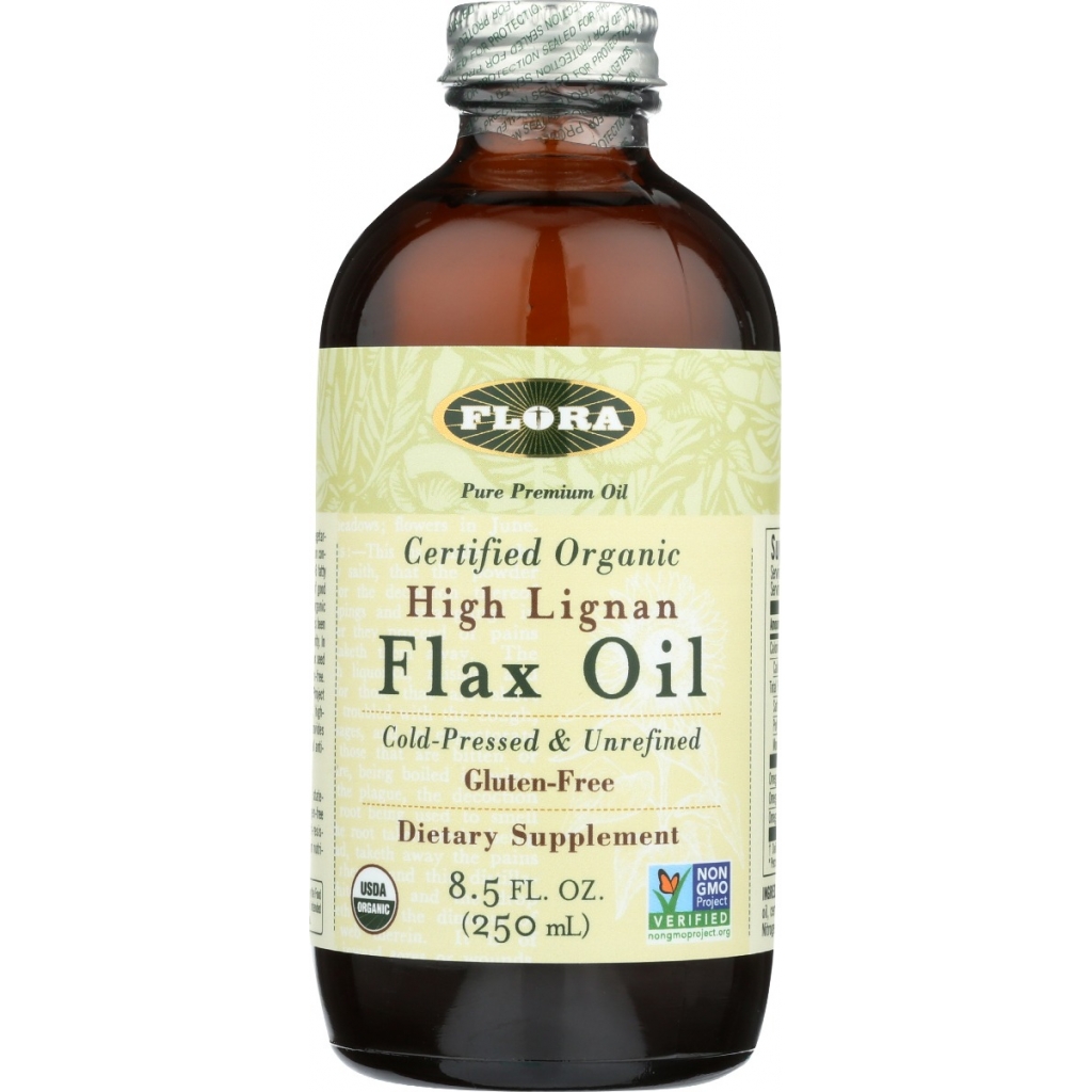 8.5 oz High Lignan Flax Oil - Essential Fatty Acids Rich